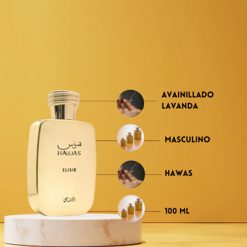 Hawas Elixir - Extrait de Parfum - Rasasi - Unisex - 100ml Hawas Elixir - Extrait de Parfum - Rasasi - Unisex - 100ml