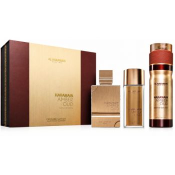 GIFS AMBER GOLD3 GIFT SET AMBER OUD GOLD EDITION EDP - Al Haramain - Unisex
