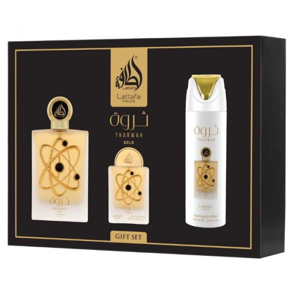 GIFT SET THARWAH GOLD EDP - Lattafa - Unisex